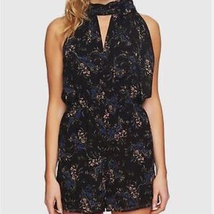 Cece romper with neck tie, brand new with tags